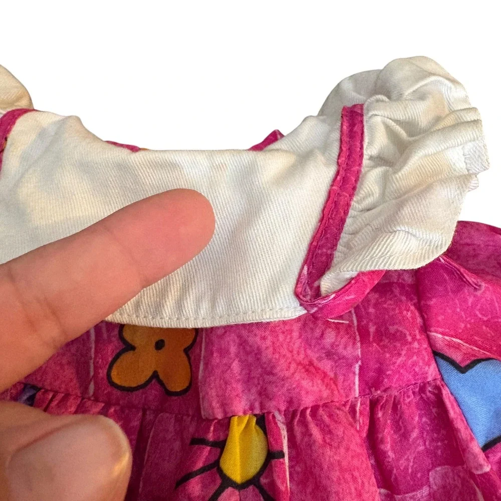 Vintage Doll Clothes Romper Outfit Looney Tunes Tweety Bird Bugs Bunny Pink - Picture 6 of 8